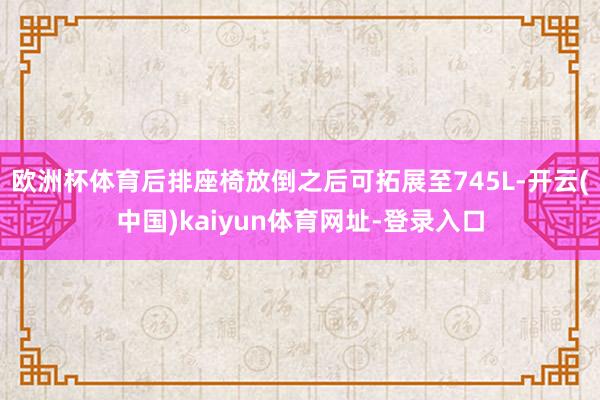 欧洲杯体育后排座椅放倒之后可拓展至745L-开云(中国)kaiyun体育网址-登录入口