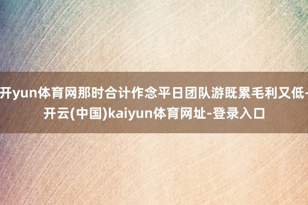 开yun体育网那时合计作念平日团队游既累毛利又低-开云(中国)kaiyun体育网址-登录入口